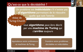 MODSIM C : Introduction à l'optimisation discrète - Principes généraux de la complexité