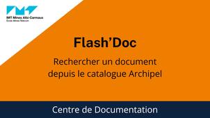 Flash'Doc : rechercher un document depuis le catalogue Archipel