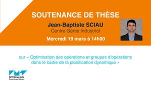 Soutenance de thèse Jean Baptiste Sciau