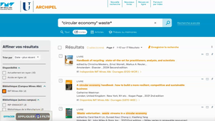 Flash'Doc : search for a document on the catalog Archipel