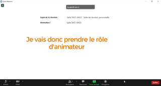 Zoom - Prendre le rôle d'animateur