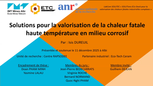 Soutenance de thèse Isis Dureuil
