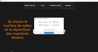 Zoom - Diviser la visioconférence en plusieurs salles