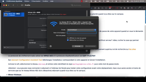 WIFI - Paramétrage mines-albi sur MAC OSX