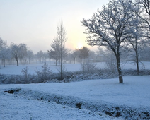 IMT Mines Albi sous la neige