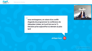 Webinaire du directeur du 29 mars 2021