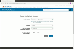 Matlab - Création compte