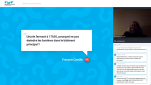 Webinaire du directeur du 18 janvier 2021