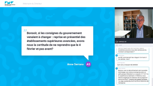 Webinaire du directeur adjoint du 14 décembre 2020
